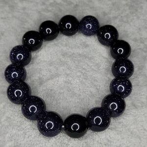 Gorgeous Blue Sandstone Stretch Bracelet